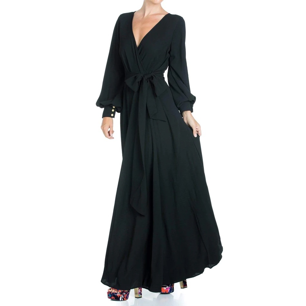 Meghan LA Black Maxi Dress